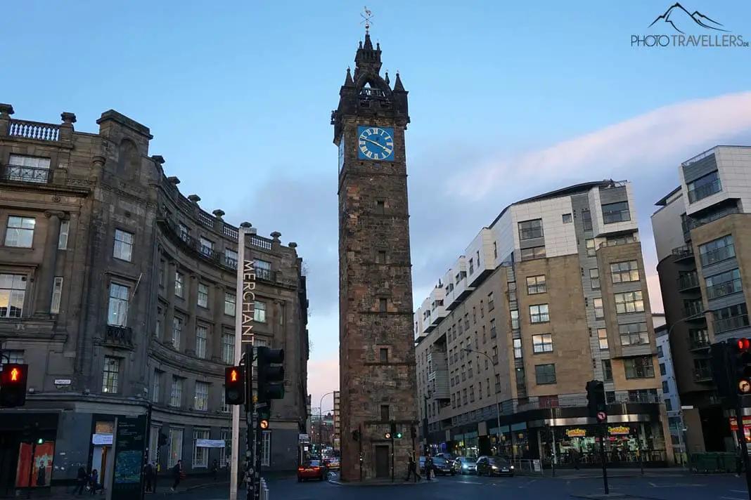 Der bekannte Turm Tolbooth Steeple
